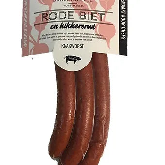 Beetroot & Chickpeas Knakworst (Hotdog Sausage) (80g x 3pcs)
